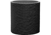 KETER MEDIUM CYLINDER PLANTER műrattan virágláda, antracit 229123 (17197835)