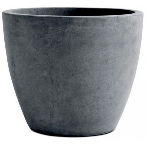 KETER BETON XL Műanyag kerek virágcserép, 53 x 50 cm, sötétszürke 242855
