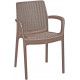 KETER BALI MONO műanyag kartámaszos kerti szék, cappuccino 230671 (17190206)