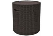 KETER COOL STOOL műrattan dohányzóasztal tárolóval, whiskey barna 230904 (17200045)
