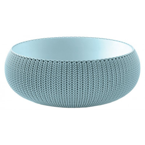 KETER COZIES L műanyag virágcserép, fém kék 230224 (17202258)