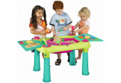 KETER CREATIVE FUN TABLE műanyag kerti játék asztal, világoszöld/lila 231587 (17184058)