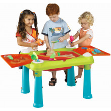 KETER CREATIVE FUN TABLE műanyag kerti játék asztal, türkiz/piros 231588 (17184058)