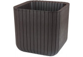 KETER CUBE PLANTER L virágtartó, whiskey barna 229533 (17201220)