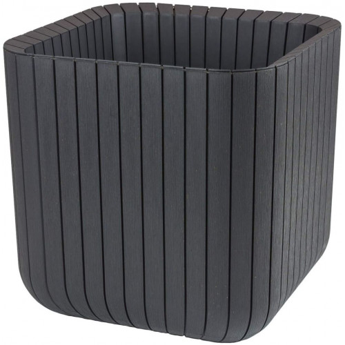 KETER CUBE PLANTER L virágtartó, antracit 230225 (17201220)