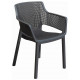 KETER ELISA műanyag kerti szék, grafit 246189 (17209499)