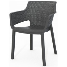 KETER EVA műanyag kerti szék, 57,7 x 62,5 x 79 cm, grafit 247234 (17210109)