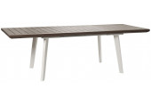 KETER HARMONY EXTENDABLE műanyag kerti asztal, fehér/cappuccino 230758 (17202278)