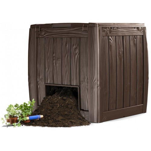 KETER DECO COMPOSTER 340L műanyag komposztáló aljzattal 231600 (17196661)