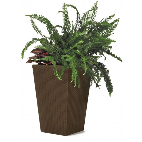 KETER RATTAN PLANTER S műrattan virágtartó 23,6L, whiskey barna 228977 (17192300)