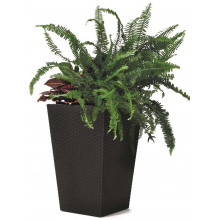 KETER RATTAN PLANTER S műrattan virágtartó 23,6L, antracit 228978 (17192300)