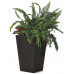 KETER RATTAN PLANTER S műrattan virágtartó 23,6L, antracit 228978 (17192300)