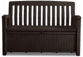 KETER PATIO BENCH műanyag kerti pad/tároló 227L, barna 253820 (17202690)