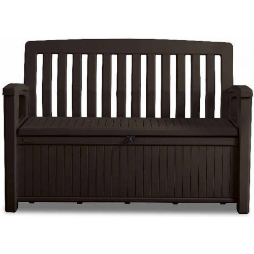 KETER PATIO BENCH műanyag kerti pad/tároló 227L, barna 253820 (17202690)