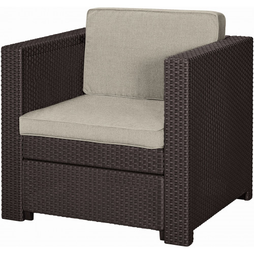 KETER PROVENCE műrattan kerti fotel, barna/bézs 258959 (17189413)