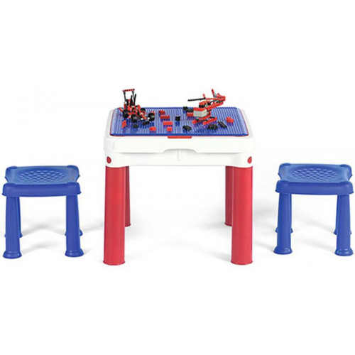 KETER CONSTRUCTABLE műanyag játék asztal, kék/piros/fehér 227497 (17201603)