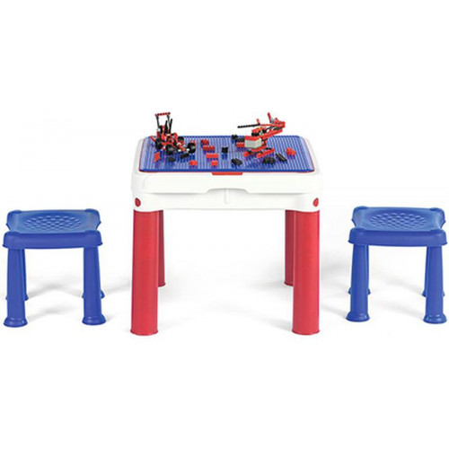 KETER CONSTRUCTABLE műanyag játék asztal, kék/piros/fehér 227497 (17201603)