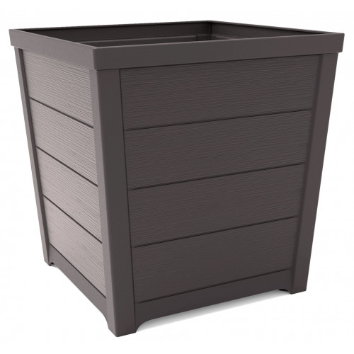 KETER TAPER 2.0 M 44L Műanyag virágcserép, 40 x 40 x 40 cm, sötétbarna 242864