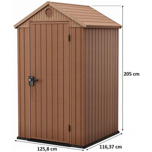 KETER DARWIN 4 x 4 műanyag kerti ház, barna 259006 (17212741)
