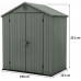KETER DARWIN 6 x 4 műanyag kerti ház, zöld 259001 (17210351)