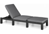 KETER DAYTONA DELUXE műrattan napozóágy, grafit 252223 (17211632)