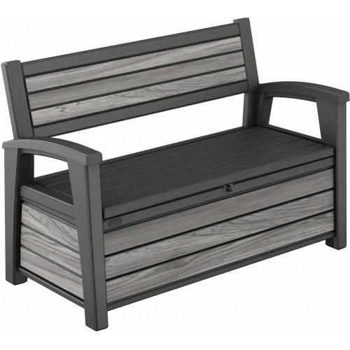 KETER DECO GARDEN BENCH 227L Kerti pad/tároló, 133x61x89 cm, sötétszürke (17213853) 261848 KETER DECO GARDEN BENCH 227L Kerti pad/tároló, 133x61x89 cm, sötétszürke (17213853) 261848