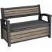 KETER DECO GARDEN BENCH 227L Kerti pad/tároló, 133 x 61 x 89 cm, kőris (17213853) 261850