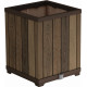 KETER DECO SQUARE TALL Virágtartó, 45,5 x 45,5 x 55 cm, dió (17213623) 261033