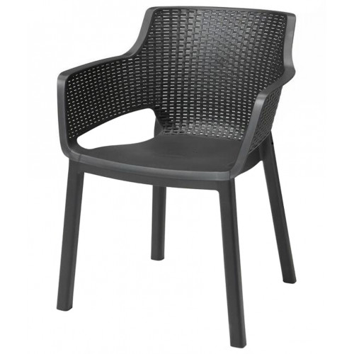 KETER EVA műanyag kerti szék, grafit 247234 (17210109)