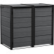 KETER HIDE AWAY 2x240L Kültéri szemetes tároló,138,1x84,3x121,2cm,szürke (17213790) 261887