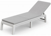 KETER MALLORCA Napágy párnával, 187,5 x 58 x 29 cm, fehér/szürke (17213628) 260549
