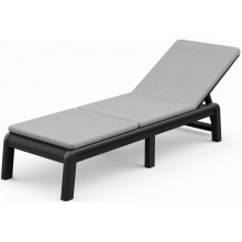 KETER MALLORCA Napágy párnával, 187,5 x 58 x 29 cm, grafit/szürke (17213628) 260550