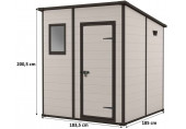 KETER MANOR 6 x 6 PENT műanyag kerti ház, bézs 255142 (17208243)