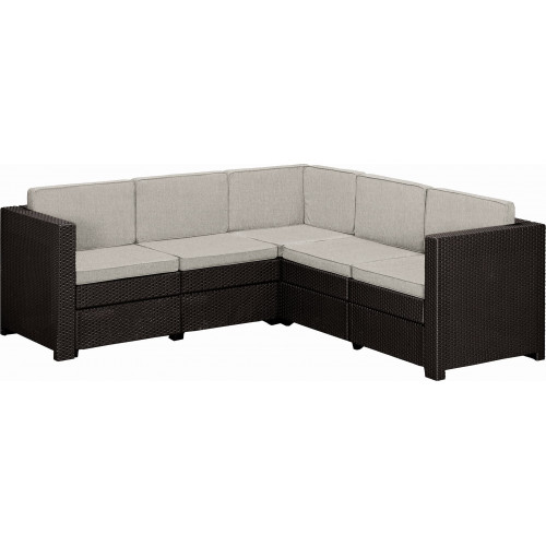 KETER PROVENCE sarokkanapé, 194 x 194 x 77 cm, barna/bézs 258956 (17209115) KETER PROVENCE sarokkanapé, 194 x 194 x 77 cm, barna/bézs 258956 (17209115)