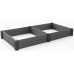 KETER VISTA MODULAR DUO Emelt ágyás, 121,5 x 121,5 x 27 cm (2x), szürke (17210708) 252530