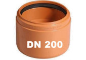 OSMA KGUSM Csatornacső átmeneti idom DN 200, PVC/kőagyag 223840
