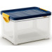 KIS CLIPPER BOX M 20L 40x28,5x24,5cm átlátszó/kék
