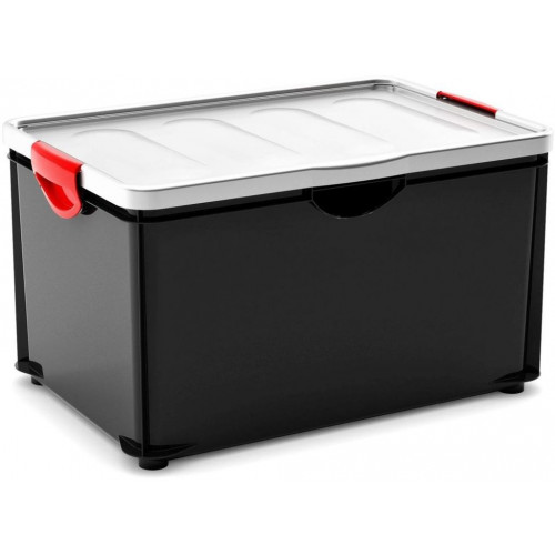 KIS CLIPPER BOX XL 60L 58x39x33,5cm fekete/szürke