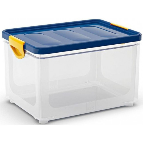 KIS CLIPPER BOX L 33L 47x33,5x28,5cm átlátszó/kék