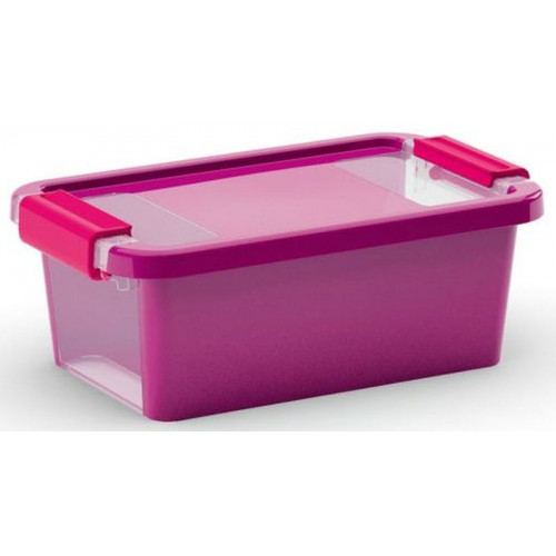KIS BI BOX XS 3L 26,5x16x10cm lila/átlátszó