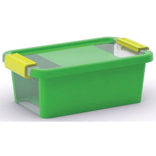 KIS BI BOX XS 3L 26,5x16x10cm zöld/átlátszó KIS BI BOX XS 3L 26,5x16x10cm zöld/átlátszó