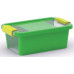 KIS BI BOX XS 3L 26,5x16x10cm zöld/átlátszó