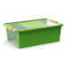 KIS BI BOX M 26L 55x35x19cm zöld/átlátszó