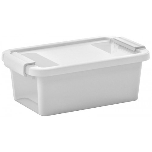 KIS BI BOX XS 3L 26,5x16x10cm fehér/átlátszó KIS BI BOX XS 3L 26,5x16x10cm fehér/átlátszó