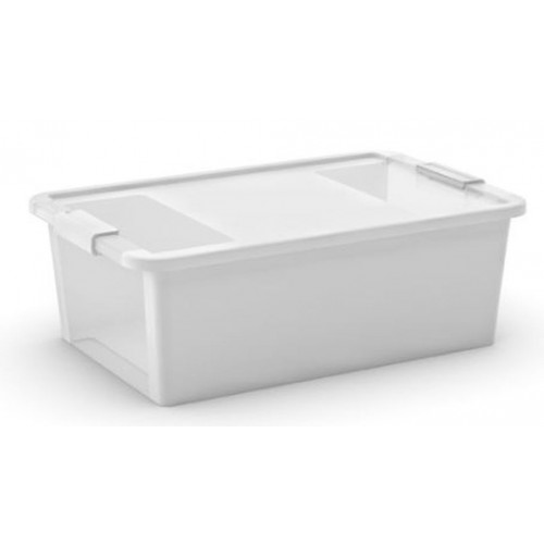 KIS BI BOX M 26L 55x35x19cm fehér/átlátszó