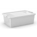 KIS BI BOX M 26L 55x35x19cm fehér/átlátszó