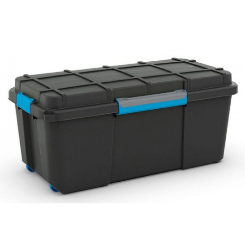 KIS SCUBA BOX L 80L 78x39,5x35cm fekete / kék