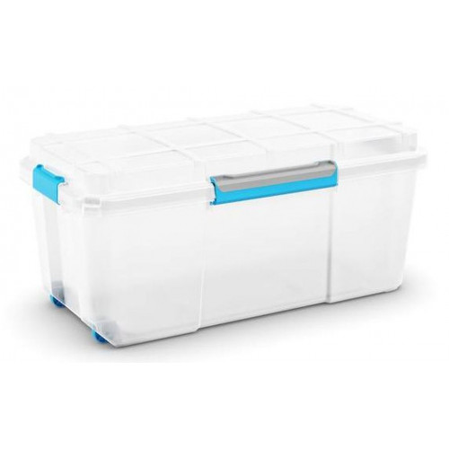 KIS SCUBA BOX L 80L 78x39,5x35cm átlátszó / kék