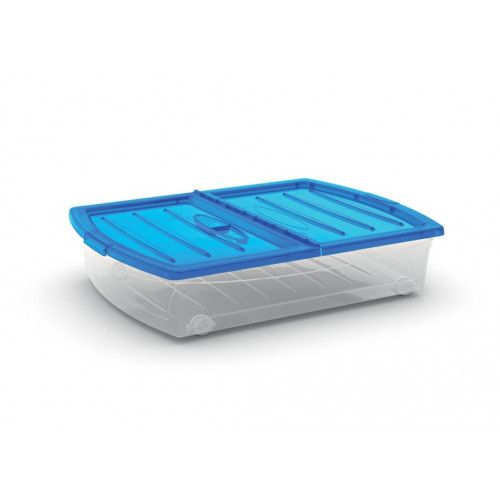 KIS SPINNING BOX XL 56L 77x58,5x17,5cm Átlátszó / kék KIS SPINNING BOX XL 56L 77x58,5x17,5cm Átlátszó / kék