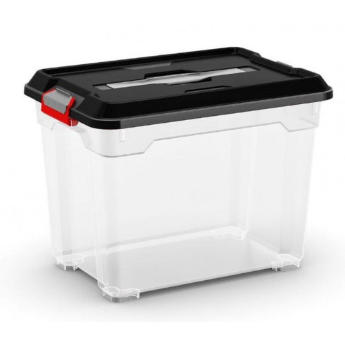 KIS MOOVER BOX S 18L 38x26,5x28,5cm átlátszó / fekete KIS MOOVER BOX S 18L 38x26,5x28,5cm átlátszó / fekete